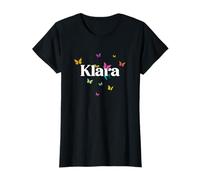 Klara - Bellissimo Nome di Ragazza con Farfalle Colorate Maglietta