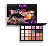 Klara Cosmetics 24 Eyeshadow Palette - Festive Vibrant Shimmer Matte Warm Neutral Sparkling Eye Shadow Palette (Shanghai)