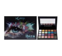 Klara Cosmetics 24 Shade Eyeshadow Palette Ibiza Glamorous Shimmers Bold Mattes Strong Pastello Tons Long lasting Full Pigent