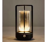 Klarako Crystal Lantern,lanterna,Lumisom Crystal Lamp, Decoration Atmosphere Night Light, 3 Colors Rechargeable Cordless Led Lights for Crystal Lantern ,Lamp,Restaurant/Bedroom/Bar/Cafe/Camping Lights