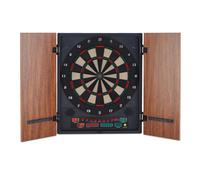 KLARFIT Dartmaster 180 Freccette Tiro a Segno Elettronico Marrone