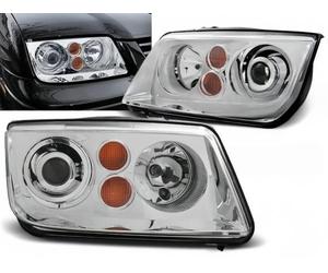 Klarglas Xenon Design Per Scheinwerfer Tuning Tec Per VW Bora 98-05 Cromato