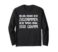 Klarhab ICH Zumehr ICH wog Mal 3500 Grammi Maglia a Manica