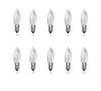 Klarlight 10 x Candele a punta E10 23V 3W Lampadina di ricambio, per ghirlanda di lampadine e arco natalizio Arco di Natale
