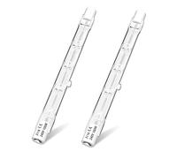 Klarlight 100W R7S alogena 118mm dimmerabile 2800K lampadina alogena bianca calda, 1300LM J118 AC 220-240V lampadina alogena lineare, lampade alogene ad angolo a 360 ° per la casa, 2 pezzi
