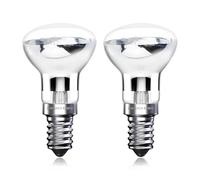Klarlight 42W E14 Lampadina Lava (40,Watts), Attacco Edison Mignon (SES), Riflettore, Bianco Caldo 2800K, A Risparmio Energetico, Regolabile (2 Pezzi)