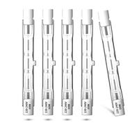 Klarlight 5x Eco Lampadina Alogena 80W R7s 78mm Linear Lampade Dimmerabile Bianco Calda 2800K 230V T3 J78 Riflettore a Doppia Estremità Alogena Lampadina Per Corridoio, Ingresso, Soggiorno