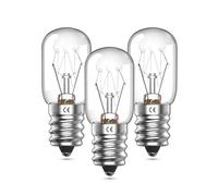 Klarlight Lampada Forno E14 300 Gradi, T20 230V Dimmerabili Lampadina Frigorifero, Luce Calda 2600K, 90LM, Lampadina per forno, forno a microonde, frigorifero, lampadine di sale, 3 Pezzi
