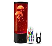 Klarlight Lampada Meduse, 29cm Jellyfish Lamp Colorata con 16 Colori Cambianti e 4 Modalità per Bambini e Adulti, Telecomandata USB/Batteria alimentata Medusa Lava Lampada