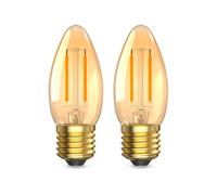 Klarlight Lampadine LED E27 Luce Calda 2200K,2,5W Lampadina E27 Vintage Decorative C35,Equivalenti a 20W,Non Dimmerabili, 2 Pezzi