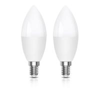 Klarlight LED Lampadina con sensore crepuscolare 5W E14 450lm Lampadina con accensione automatica per interni Giardino esterno Portico Garage Giardino Bianco freddo 6000K Confezione da 2