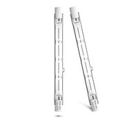 Klarlight R7s 118mm Alogena Lampadina 400W J118 Dimmerabile Doppia Estremità Della Lampada Di Inondazione 240V J Tipo Luce Lineare Bianco Caldo 2800K Lampadine Alogene (2pcs)