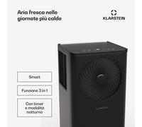 Klarstein Aero Ring 7K - Condizionatore, 7.000 BTU, mobile e smart, per max 25 m², con controllo vocale