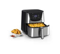 Klarstein Aero Vital deluxe Friggitrice ad Aria 1700W 5,4 Litri Accio Inox argento