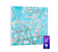 Klarstein Air Art Smart Stufa Elettrica Basso Consumo, Termoconvettore Elettrico da Parete 350W con Controllo IoT/WiFi App, Termosifone Elettrico a Muro, Pannello Radiante Infrarossi, Senza CO2