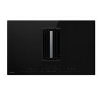 Klarstein AirJet FlexPro 83cm Piano a Induzione Con Cappa Integrata Nero