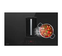 Klarstein AirJet Hybrid 80cm 4 Fuochi Piano a Induzione Con Cappa Integrata Nero