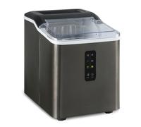 Klarstein Macchina Ghiaccio 1.5L, Macchina del Ghiaccio Professionale, Fabbricatore Ghiaccio Secco fino a 12kg, Cubetti di Grandi e Piccole Dimensioni, Macchina Ghiaccio Casa Autopulente, Ice Maker