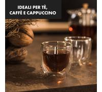Altino, bicchieri termici a doppia parete, 250 ml, fatti a mano, vetro borosilicato