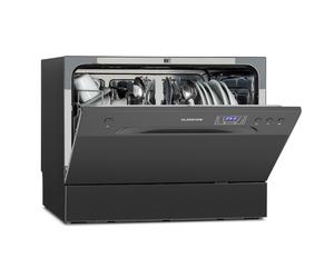 Klarstein Amazonia 43.8x55cm 6 Programmi Lavastoviglie da Tavolo Grigio Scuro