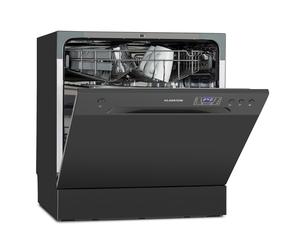 Klarstein Amazonia 55cm 6 Programmi Lavastoviglie da Tavolo Grigio Scuro