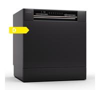 Klarstein Amazonia Eco 8 Lavastoviglie da Tavolo Nero