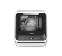 Klarstein Amazonia Mini Lavastoviglie - Portatile Compatta, 7 Programmi, 5L Serbatoio o Attacco Diretto, Silenziosa 58dB, Classe energetica D, Display Digitale, per Cucine Piccole, Nero