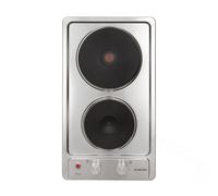 Klarstein Appetito - Piano cottura elettrico, 30 cm, 2 zone, argento