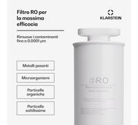KLARSTEIN Ricambio Depuratore Acqua Domestico, Filtro Acqua Rubinetto Depuratore per Sistema di Filtraggio a Osmosi Inversa, Compatibile con AquaFina 6L, 24 Mesi di Durata, 200g RO, 1 Confezione