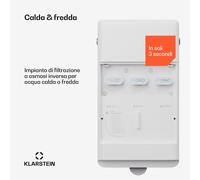 Klarstein AquaFina 6L - Depuratore d'acqua, filtrazione a 5 livelli, schermo touch HD, 6 temperature, 6 litri di capacità, arricchimento dell'acqua, bianco