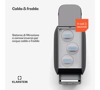 AquaLine 3L - Depuratore d'acqua, filtraggio a 5 livelli, 6 temperature dell'acqua, 3 litri di capacità, nero