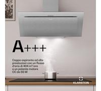 Athena - Cappa a soffitto | Modalità di ricircolo e scarico | 404 m³/ora | 56 W | 90 cm