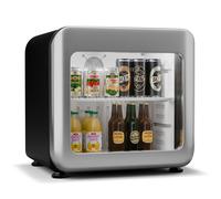 Klarstein Audrey Evo 40cm 45L Frigo Bibite con Porta in Vetro Argento