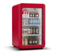 Klarstein Audrey Evo - Frigorifero per bevande | Design rètro | Sportello in vetro | 113 L | Classe energetica C