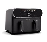 Klarstein AuraAir 1700W 10L Friggitrice ad aria doppia Nero/Argento
