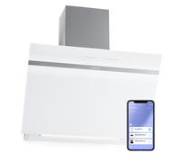 Klarstein Ava Smart 60cm 585m³/h Cappa Inclinata Bianco