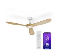 Klarstein Bahama Breeze Smart 152cm 45W Ventilatore da soffitto Acero