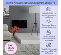 Bansin Crystal Smart - Stufa a convezione, 2500 W, 5-50 °C, controllo con app