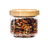 Klarstein Barattolo impilabile con coperchio di bambù, 300 ml