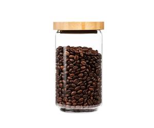 Klarstein Barattolo impilabile con coperchio di bambù, 750 ml