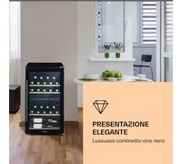 Barossa 34 Duo - Frigorifero per vini, 34 bottiglie, 80 litri, 2 zone, controllo touch