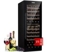 Klarstein Barossa 48cm 77 Bottiglie Cantinetta Vino Doppia Temperatura Nero