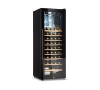KLARSTEIN Barossa 54 Uno CANTINETTA VINO, 54 bottiglie, 8 ripiani, dimensoni: L 48 cm, A 128 cm, P 46 cm, temperatura massima 18 °C, temperatura minima 5 °C, Nero