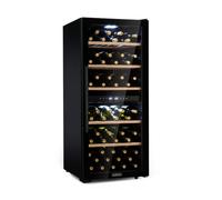 Klarstein Barossa 55cm 102 Bottiglie Cantinetta Vino Doppia Temperatura Nero