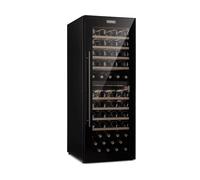 KLARSTEIN Barossa 77 Duo CANTINETTA VINO, 77 bottiglie, 8 ripiani, dimensoni: L 50 cm, A 128 cm, P 64 cm, temperatura massima 20 °C, temperatura minima 5 °C, Nero
