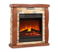 Klarstein Beerenberg 1800W 60cm Camino Elettrico con Cornice Marrone Chiaro