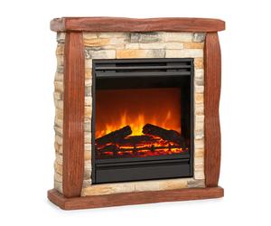 Klarstein Beerenberg 1800W 60cm Camino elettrico con cornice Marrone Chiaro