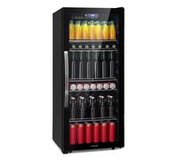 Klarstein Beersafe 128cm 242L Frigo Bibite con Porta in Vetro Nero