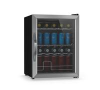 Klarstein Beersafe 64cm 60L Frigo Bibite con Porta in Vetro Argento/Nero