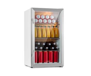 Klarstein Beersafe 83cm 80L Frigo Bibite con Porta in Vetro Argento